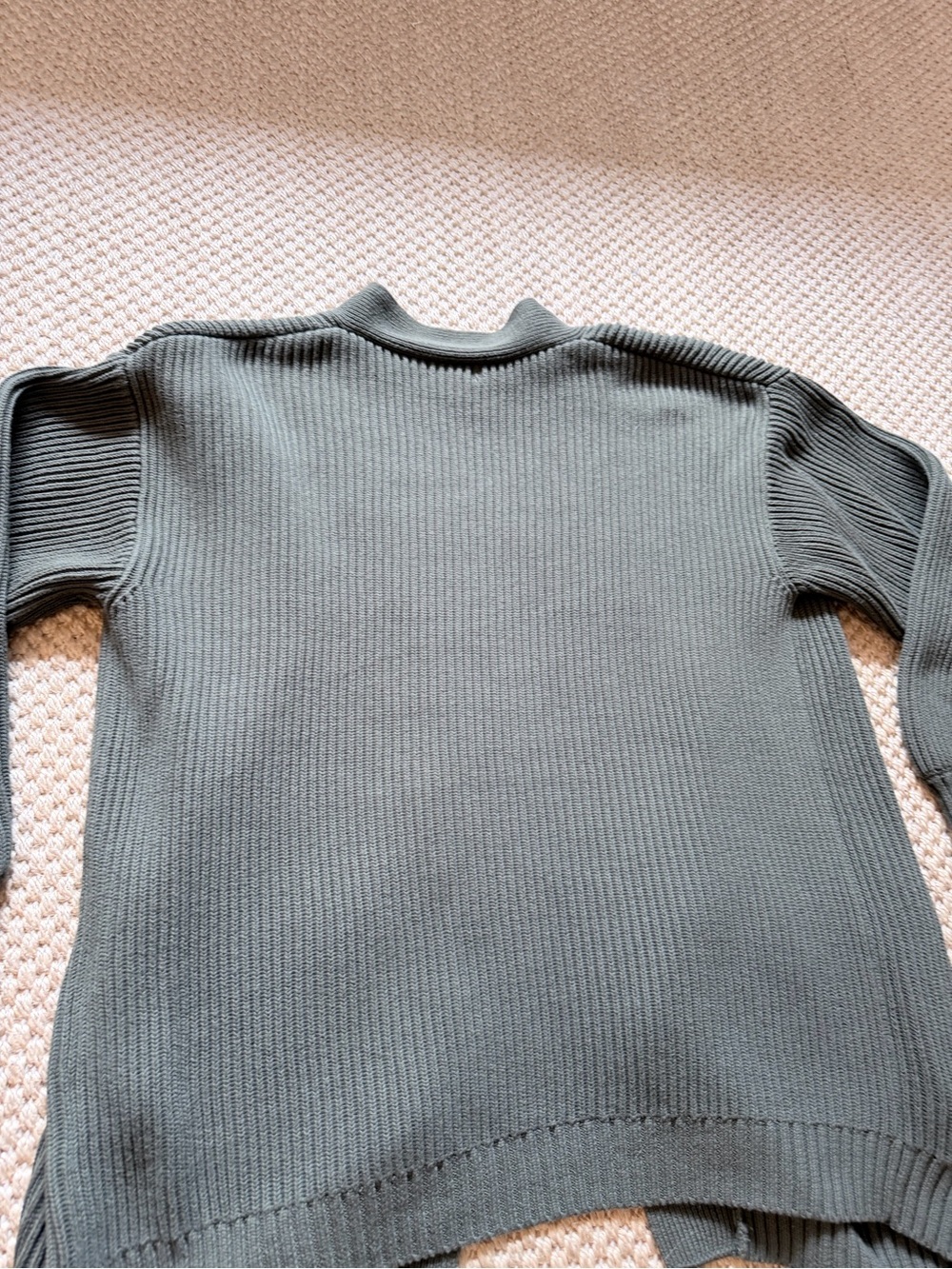 Quince Sweaters | Quince 100% Cotton Olive Green Cardigan Sweater, Size Medium - Picture 8 of 8